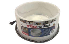 heated dog water bowl